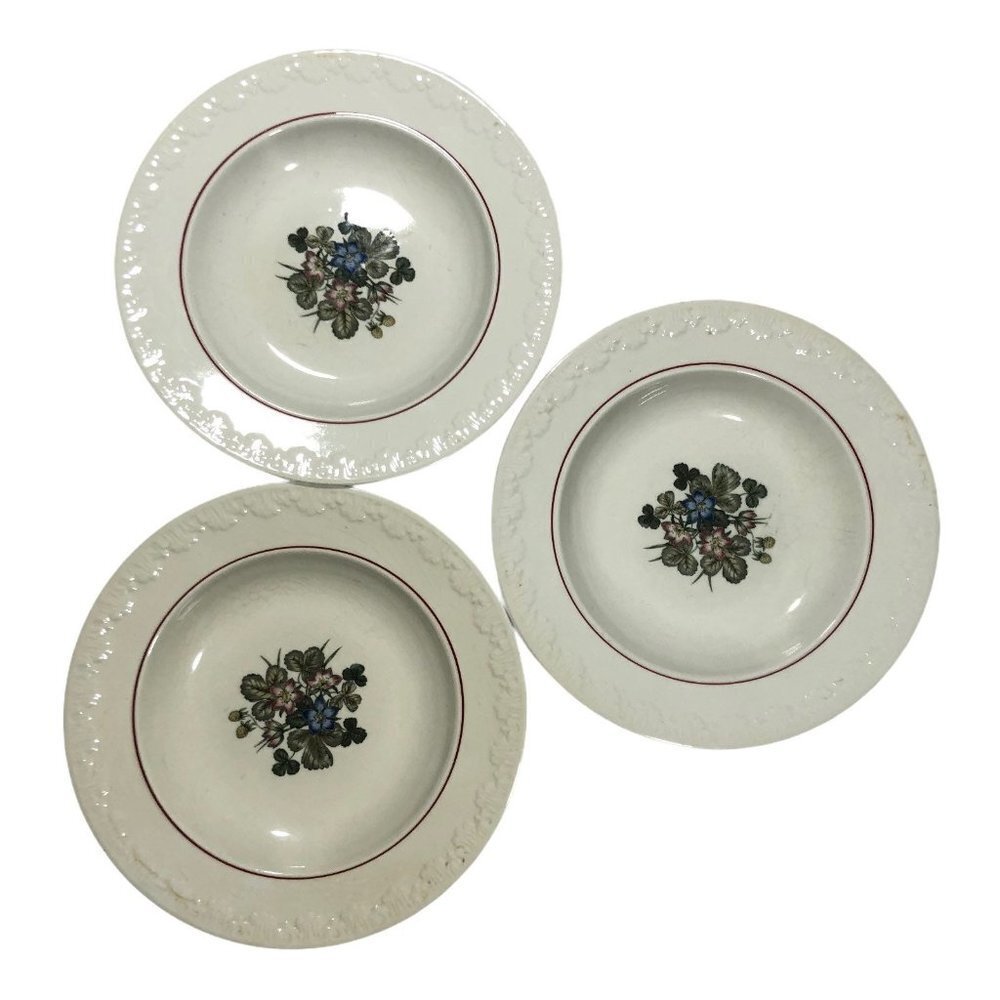 Pembroke Wedgwood Corinthian T428 8.5” Soup Plate Set Dinner Serving Vintage